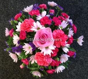 Posy Arrangement, Pink, Cerise and Purple