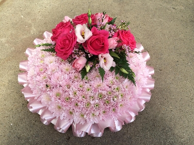 Pink based posy pad