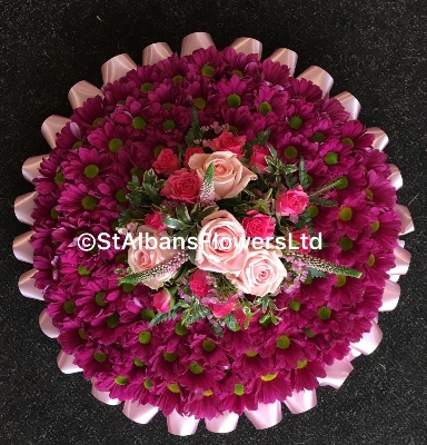 Dark Pink Based Posy Pad