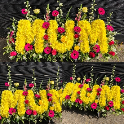 Mum in a garden of flowers