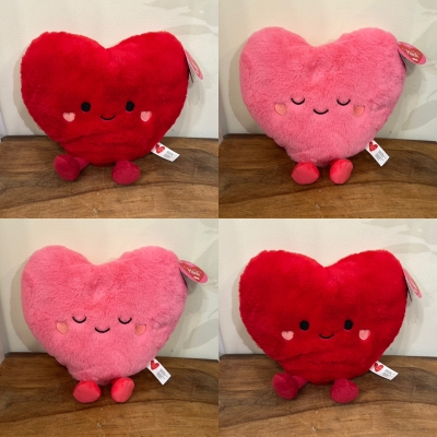 Red or pink Heart Plush