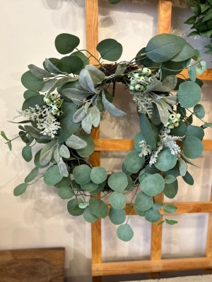 Eucalyptus artificial wreath