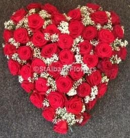 All Red Rose Loose heart