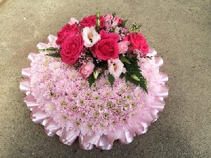 Pink based posy pad