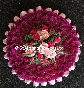 Dark Pink Based Posy Pad