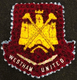 West Ham Badge Made all in flowers