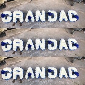 Grandad blue ribbon and sprays