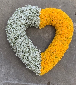 Open Heart Half gypsophilia and half spray roses